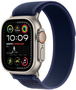 Смарт-годинник Apple Watch Ultra 2 GPS + Cellular 49mm Natural Titanium Case with Blue Trail Loop - M/L (MX4L3UL/A)
