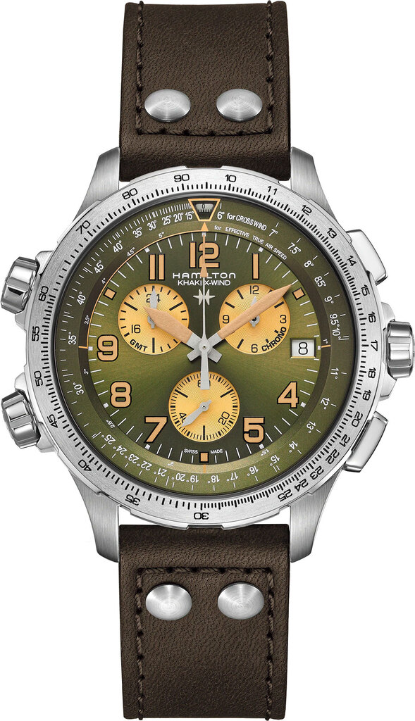 

Часы Hamilton Khaki Aviation X-Wind GMT Chrono Quartz H77932560, H77932560